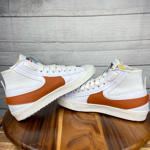 Nike Blazer Mid 77 Jumbo Dark Russet Orange Sneaker DD3111-101 Men’s Shoe Size 9 - Picture 9 of 13